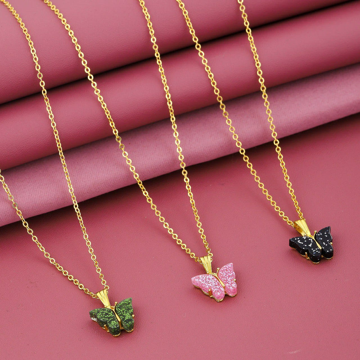 BUTTERFLY CHAIN COMBO FOR HER 3 BUTTERFLY WITH 3 CHAIN